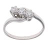 18ct White Gold 0.50ct Brilliant Cut Diamond Trilogy Ring