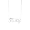 Sterling Silver Personalised Script Name Necklace