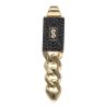 14ct Yellow Gold Monaco Classic Black Cubic Zirconia Pave Pendant