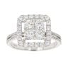 18ct White Gold 1.47ct Diamond Cluster Ring