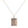 9ct Yellow Gold Patterned Rectangular Locket Pendant And Chain 20"