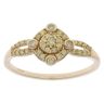 9ct Yellow Gold 0.45ct Diamond Cluster Ring