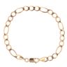 9ct Yellow Gold Figaro Bracelet 8"