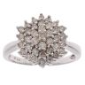 9ct White Gold 1.20cts Diamond Cluster Ring