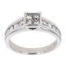 18ct White Gold 0.56ct Diamond Cluster Ring