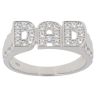 Silver Cubic Zirconia Dad Ring By Icesia