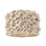9ct Yellow Gold Four Row Keeper Ring