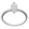 18ct White Gold 1.00ct Marquise Diamond Solitaire Ring