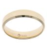 14ct Yellow Gold Bevelled Plain 5mm Wedding Band