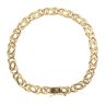 18ct Yellow Gold Fancy Bracelet 8.5"