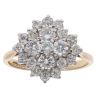 9ct Yellow Gold 1.25ct Brilliant Cut Diamond Cluster Ring