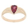 9ct Yellow Gold Garnet Single Stone Ring