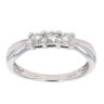 18ct White Gold 0.33ct Diamond Trilogy Ring