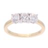 18ct Yellow Gold 0.90ct Diamond Trilogy Ring