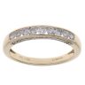 9ct Yellow Gold 0.50ct Brilliant Cut Diamond Half Eternity Ring