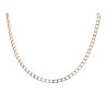 9ct Yellow Gold Square Curb Chain 16"