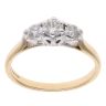 18ct Yellow Gold 0.40ct Diamond Trilogy Ring