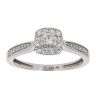 9ct White Gold 0.25ct Diamond Cluster Ring