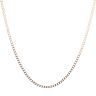 9ct Yellow Gold Square Curb Chain 18"