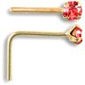 9ct Yellow Gold Cubic Zirconia Nose Stud