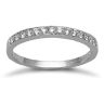 18 Carat White Gold 26pt Pave Set Diamond Eternity Ring