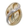 14ct Yellow Gold & White Gold Swirl Ring