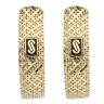 14ct Yellow Gold Monaco Classic Flex Patterned Hoop Earrings