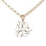 9ct Yellow Gold Fancy Pendant And Chain 24"