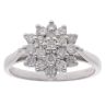 18ct White Gold 0.75ct Brilliant Cut Diamond Cluster Ring