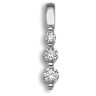 18 Carat White Gold 25pts Diamond Trilogy Pendant