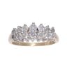 9ct Yellow Gold 1.00ct Diamond Cluster Ring