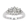 9ct White Gold 0.61ct Diamond Cluster Ring by Anya Belle