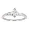 18ct White Gold 0.40ct Diamond Marquise Solitaire Ring
