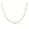9ct Yellow Gold Figaro Style Fancy Chain 16"