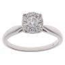 18ct White Gold 0.45ct Brilliant Cut Diamond Cluster Ring