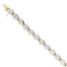 14ct Yellow and White Gold Swirl Bracelet 7"