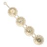 14ct Yellow Gold Fancy Coin Bracelet 8.5"