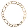 9ct Yellow Gold Figaro Bracelet 8"