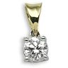 18ct Yellow Gold 0.35ct Diamond Claw Set Pendant