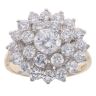 9ct Yellow Gold Cubic Zirconia Cluster Ring