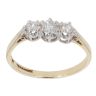 9ct Yellow Gold 0.33ct Trilogy Diamond Ring