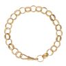 Silver Gold Plated Belcher Bracelet 8.5"