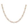 9ct Yellow White and Rose Gold Infinity Link Chain 20"