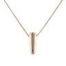 9ct Yellow Gold Bullet Pendant and Belcher Chain 22"