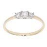 9ct Yellow Gold 0.25ct Diamond Trilogy Ring