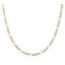 9ct Yellow Gold Figaro Chain 18"