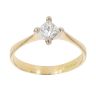 18ct Yellow Gold 0.50ct Princess Cut Diamond Solitaire Ring