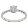 9ct White Gold 0.50ct Brilliant Cut Diamond Solitaire Ring
