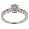 9ct White Gold 0.25ct Diamond Cluster Ring
