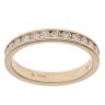 14ct Yellow Gold 0.45ct Brilliant Cut Diamond Half Eternity Ring